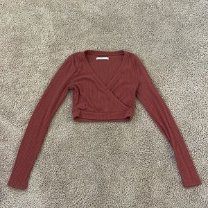Abercrombie XS long sleeve crop top